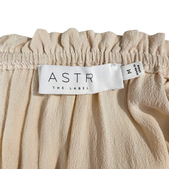 ASTR Off-White Off The Shoulder "Jessa" Boho Peasant Top - Picture 9 of 10